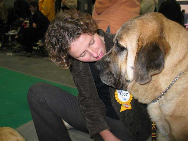 Rica Fre-Su, Exc. 3. Intermediate Class Females - World Dog Show, Poznan 2006
(Enamorado Ernesto Mastibe x Astra Dobra Rasa) 
Born: 10.03.2005
Breeder & owner: Joanna Turek

Keywords: fresu