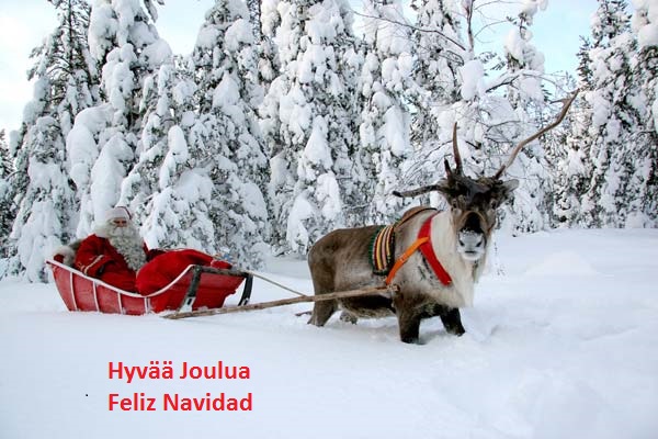 Hyvää Joulua, Feliz Navidad (Merry Christmas 2013 from Hannele, Finland)
